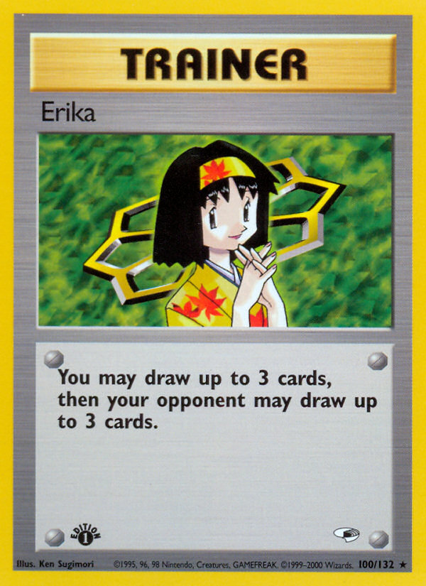 Erika (100/132) [Gym Heroes 1st Edition] | Exor Games New Glasgow