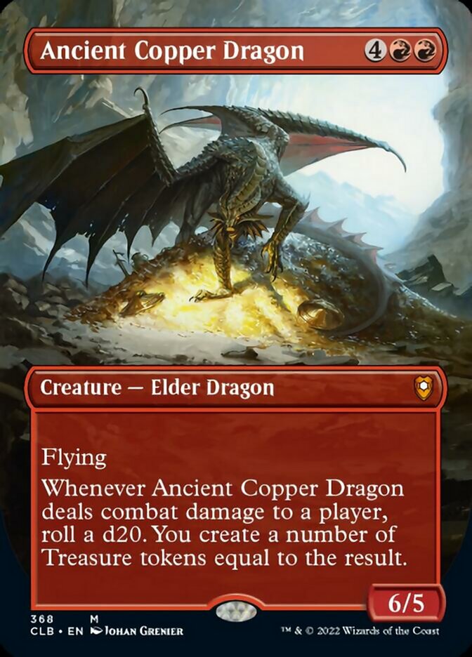 Ancient Copper Dragon (Borderless Alternate Art) [Commander Legends: Battle for Baldur's Gate] | Exor Games New Glasgow