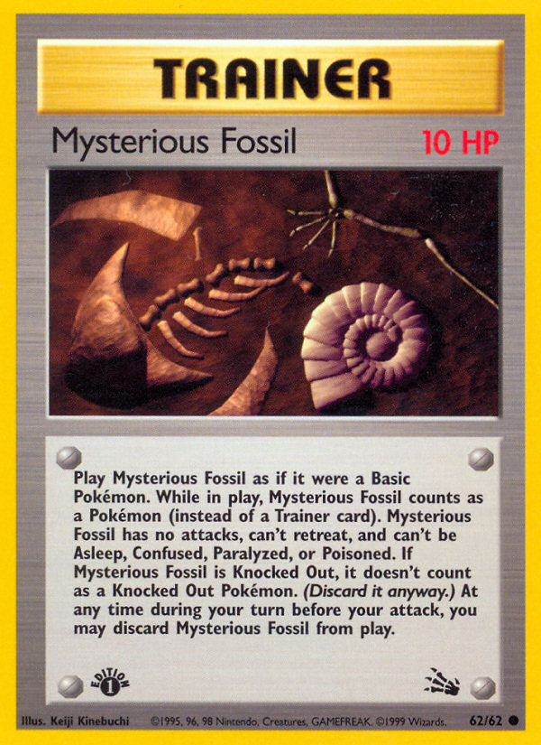 Mysterious Fossil (62/62) [Fossil 1st Edition] | Exor Games New Glasgow