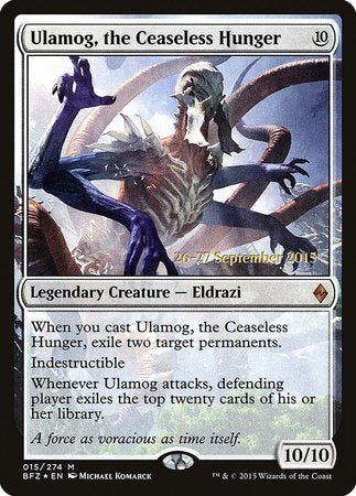 Ulamog, the Ceaseless Hunger [Battle for Zendikar Promos] | Exor Games New Glasgow