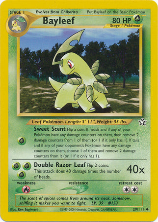 Bayleef (29/111) [Neo Genesis Unlimited] | Exor Games New Glasgow