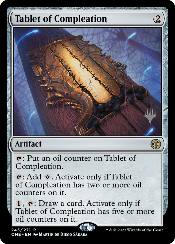 Tablet of Compleation (Promo Pack) [Phyrexia: All Will Be One Promos] | Exor Games New Glasgow