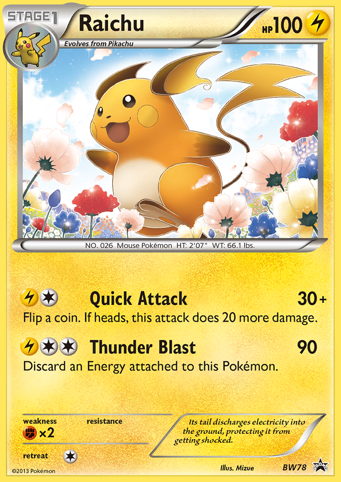 Raichu (BW78) [Black & White: Black Star Promos] | Exor Games New Glasgow