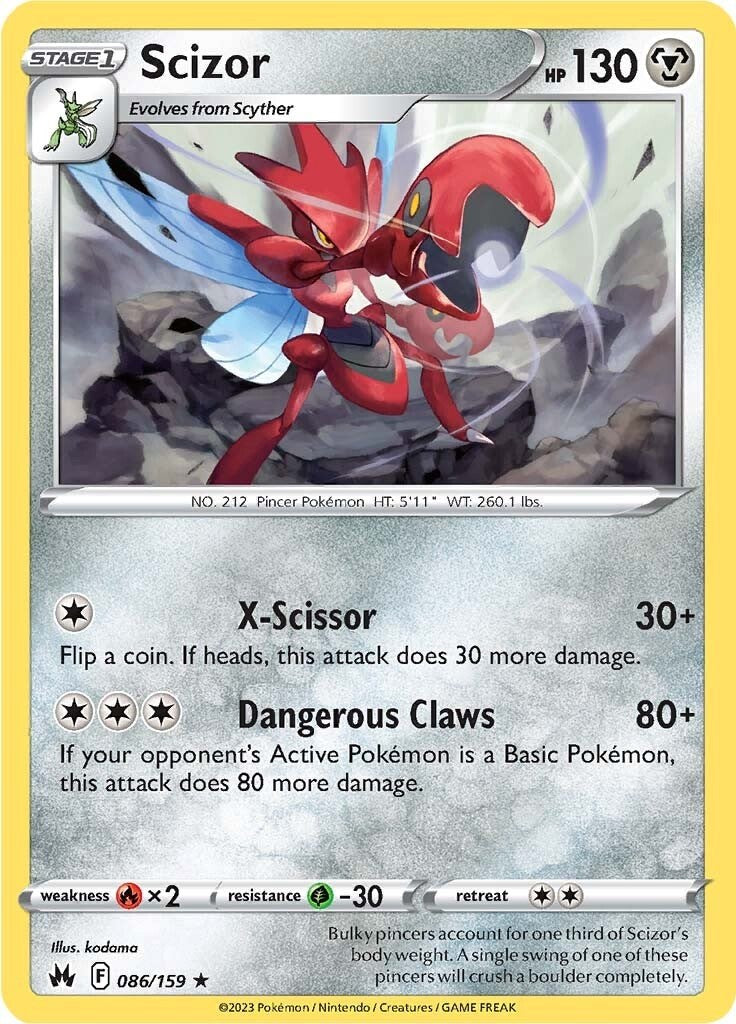 Scizor (086/159) [Sword & Shield: Crown Zenith] | Exor Games New Glasgow