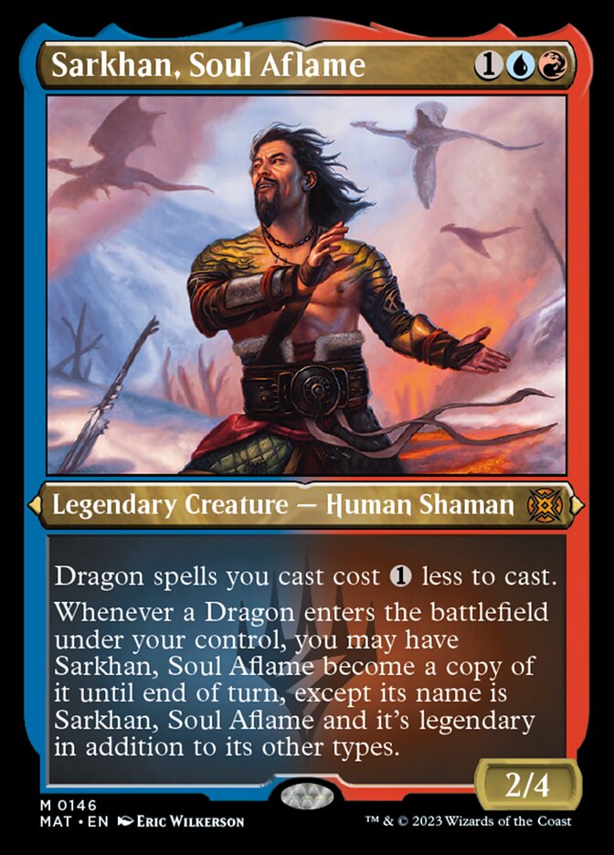 Sarkhan, Soul Aflame (Foil Etched) [March of the Machine: The Aftermath] | Exor Games New Glasgow