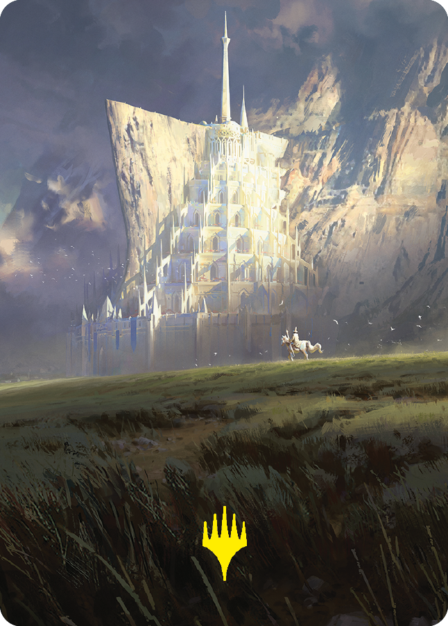 Minas Tirith Art Card (Gold-Stamped Signature) [The Lord of the Rings: Tales of Middle-earth Art Series] | Exor Games New Glasgow