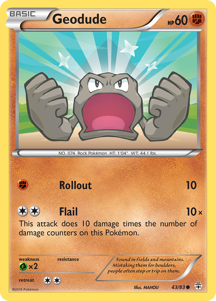 Geodude (43/83) [XY: Generations] | Exor Games New Glasgow