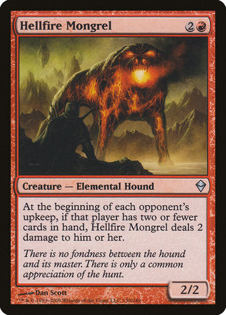 Hellfire Mongrel [Zendikar] | Exor Games New Glasgow