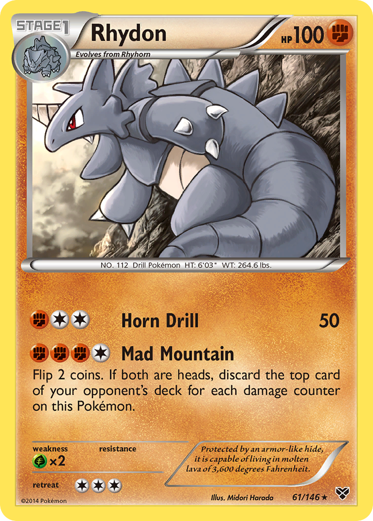 Rhydon (61/146) [XY: Base Set] | Exor Games New Glasgow