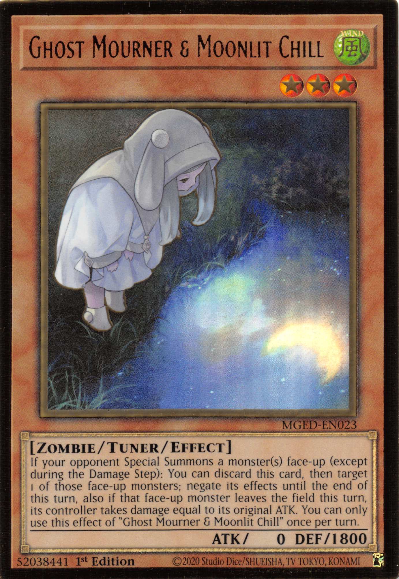 Ghost Mourner & Moonlit Chill (Alternate Art) [MGED-EN023] Gold Rare | Exor Games New Glasgow