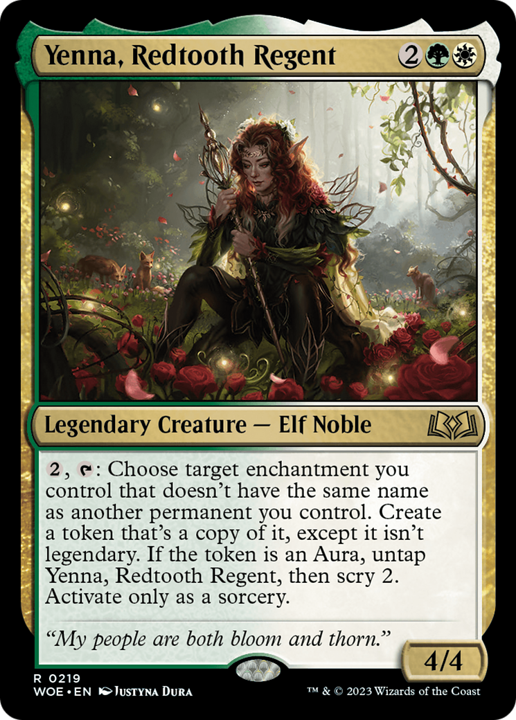 Yenna, Redtooth Regent [Wilds of Eldraine Prerelease Promos] | Exor Games New Glasgow