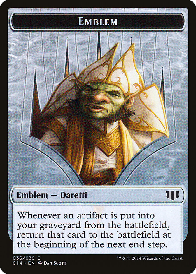 Daretti, Scrap Savant Emblem // Tuktuk the Returned Double-sided Token [Commander 2014 Tokens] | Exor Games New Glasgow