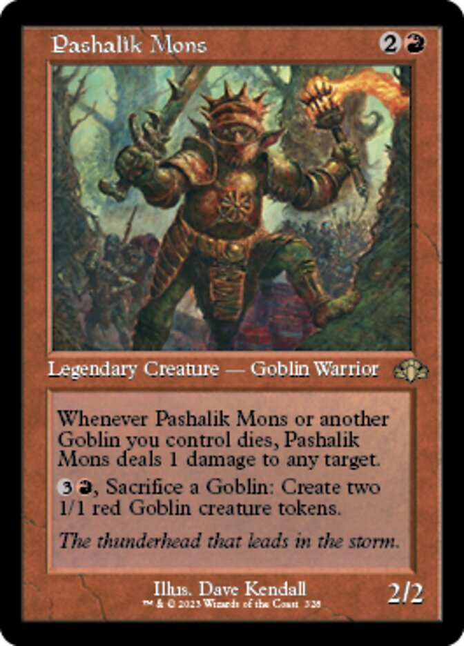 Pashalik Mons (Retro) [Dominaria Remastered] | Exor Games New Glasgow