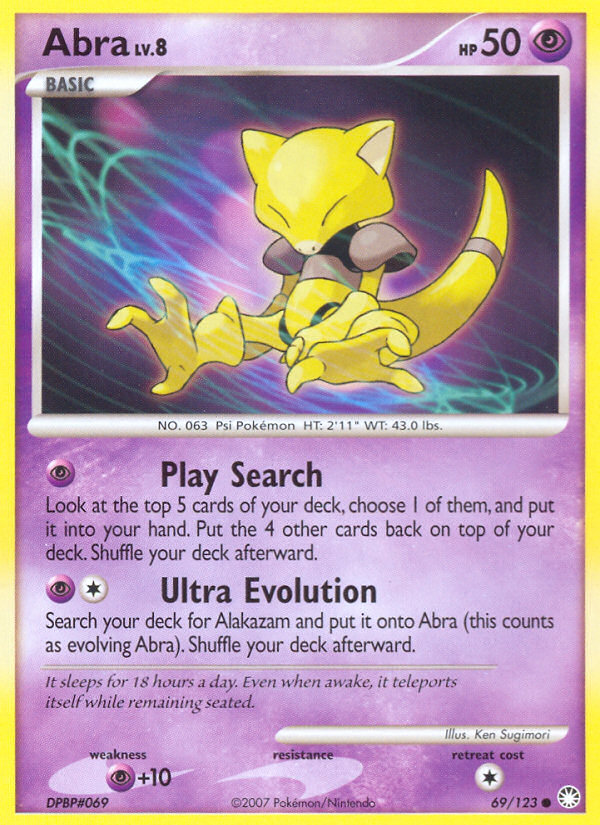 Abra (69/123) [Diamond & Pearl: Mysterious Treasures] | Exor Games New Glasgow