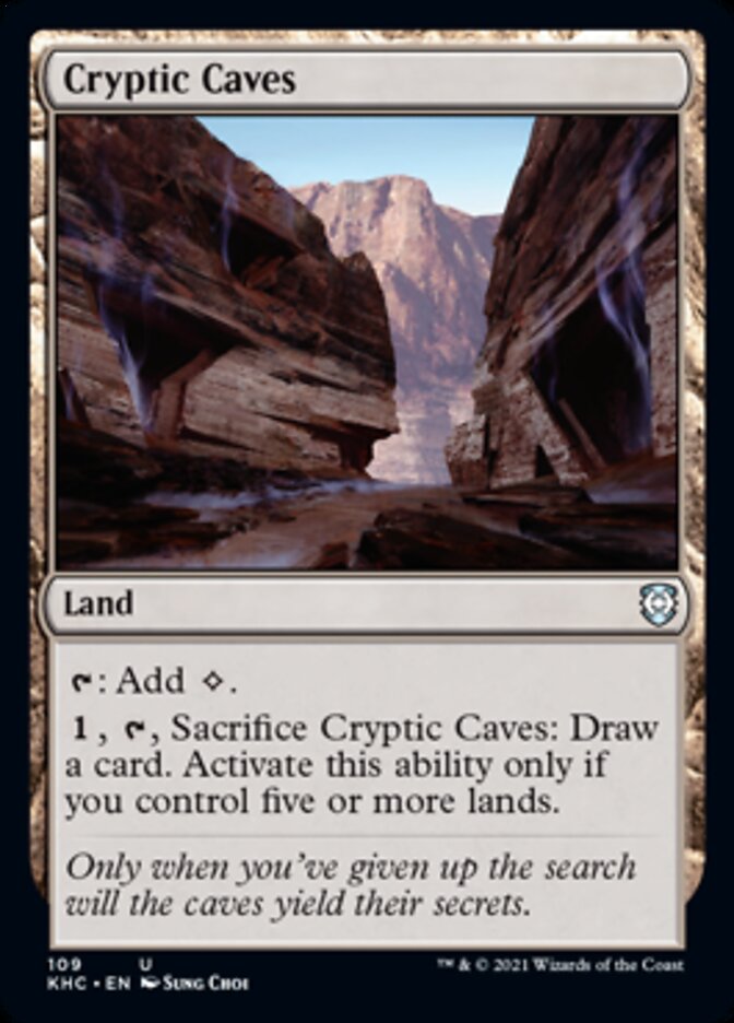 Cryptic Caves [Kaldheim Commander] | Exor Games New Glasgow