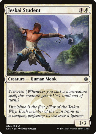 Jeskai Student [Khans of Tarkir] | Exor Games New Glasgow