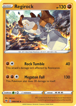 Regirock (089/185) [Sword & Shield: Vivid Voltage] | Exor Games New Glasgow