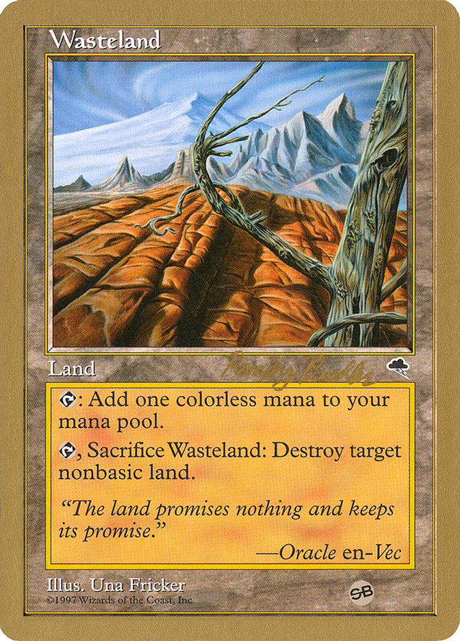 Wasteland (Randy Buehler) (SB) [World Championship Decks 1998] | Exor Games New Glasgow