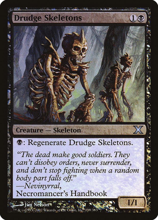 Drudge Skeletons (Premium Foil) [Tenth Edition] | Exor Games New Glasgow