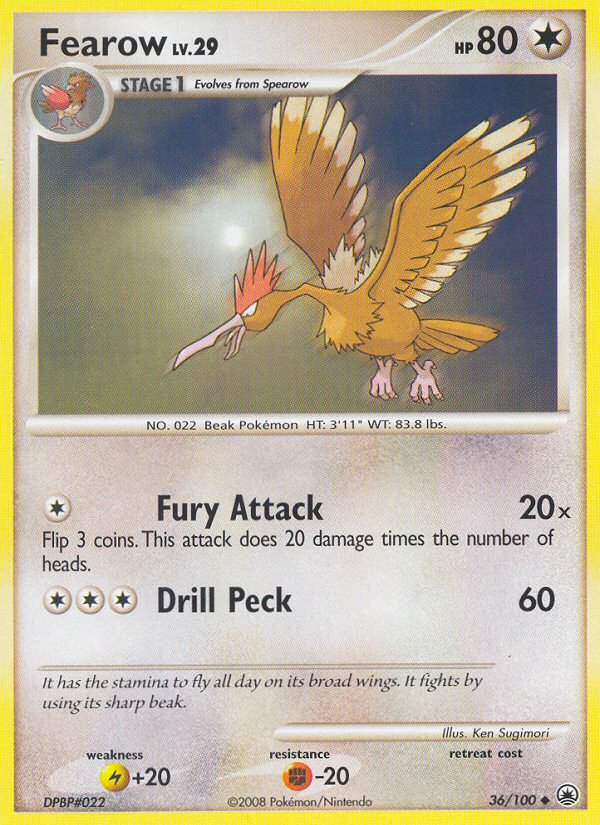 Fearow (36/100) [Diamond & Pearl: Majestic Dawn] | Exor Games New Glasgow