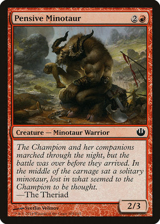 Pensive Minotaur [Journey into Nyx] | Exor Games New Glasgow