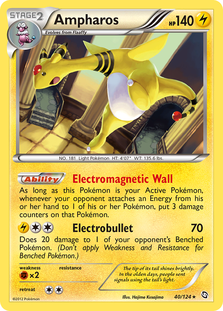 Ampharos (40/124) [Black & White: Dragons Exalted] | Exor Games New Glasgow