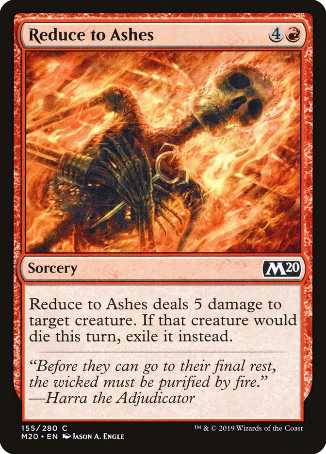 Reduce to Ashes [Core Set 2020] | Exor Games New Glasgow