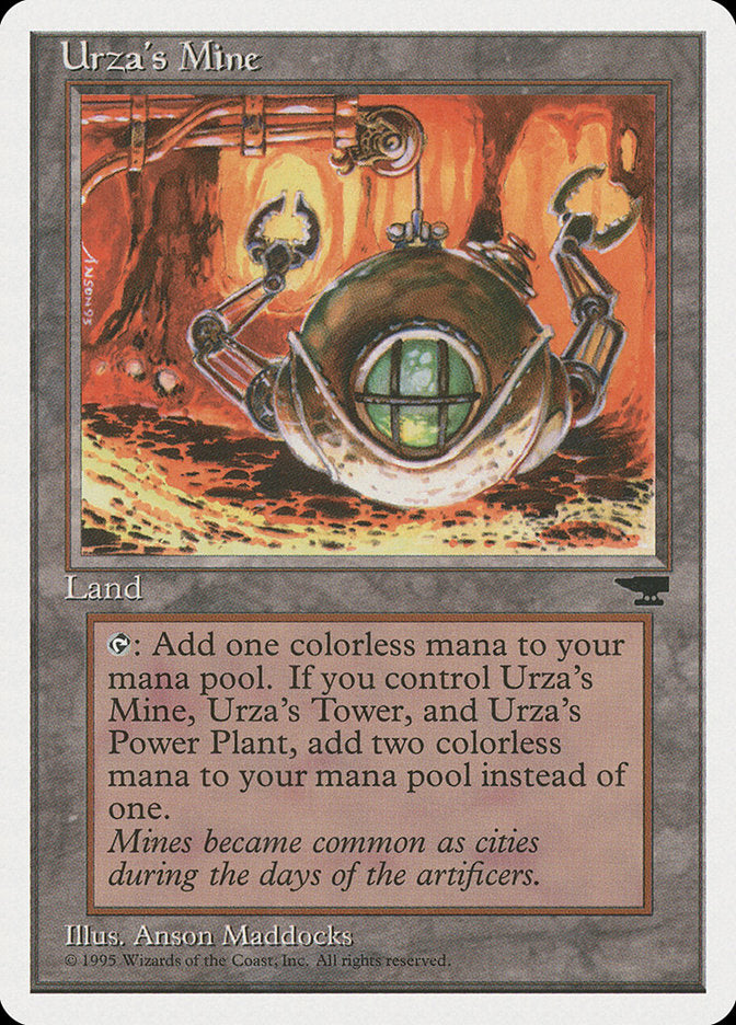 Urza's Mine (Orange Background) [Chronicles] | Exor Games New Glasgow