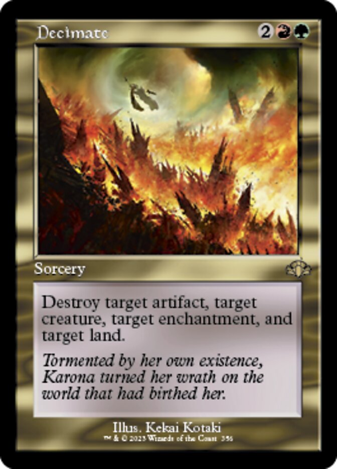 Decimate (Retro) [Dominaria Remastered] | Exor Games New Glasgow