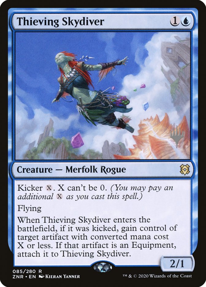 Thieving Skydiver (Promo Pack) [Zendikar Rising Promos] | Exor Games New Glasgow