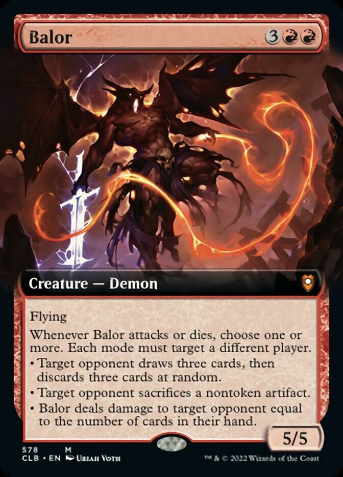 Balor (Extended Art) [Commander Legends: Battle for Baldur's Gate] | Exor Games New Glasgow