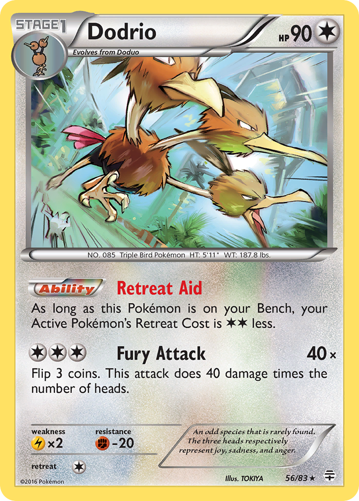 Dodrio (56/83) [XY: Generations] | Exor Games New Glasgow