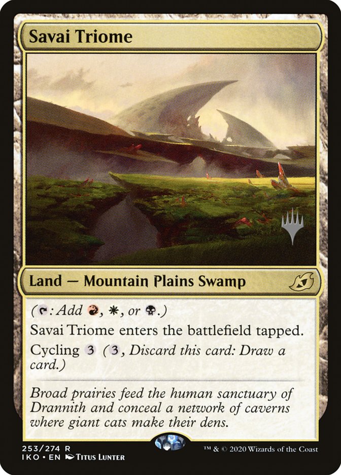 Savai Triome (Promo Pack) [Ikoria: Lair of Behemoths Promos] | Exor Games New Glasgow