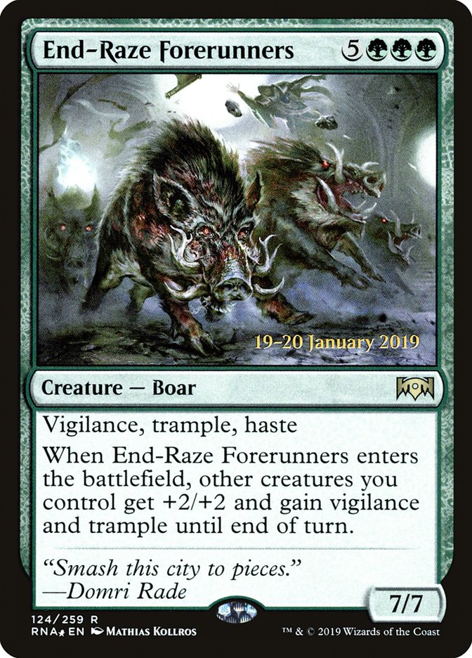 End-Raze Forerunners [Ravnica Allegiance Prerelease Promos] | Exor Games New Glasgow