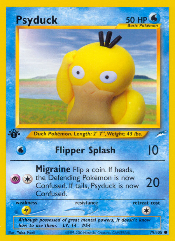 Psyduck (79/105) [Neo Destiny 1st Edition] | Exor Games New Glasgow