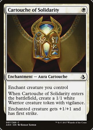 Cartouche of Solidarity [Amonkhet] | Exor Games New Glasgow