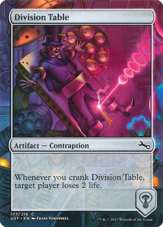 Division Table [Unstable] | Exor Games New Glasgow