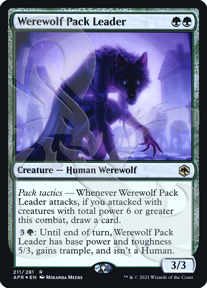 Werewolf Pack Leader (Ampersand Promo) [Dungeons & Dragons: Adventures in the Forgotten Realms Promos] | Exor Games New Glasgow