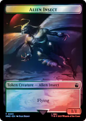 Alien // Alien Insect Double-Sided Token (Surge Foil) [Doctor Who Tokens] | Exor Games New Glasgow
