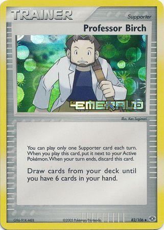 Professor Birch (82/106) (Stamped) [EX: Emerald] | Exor Games New Glasgow