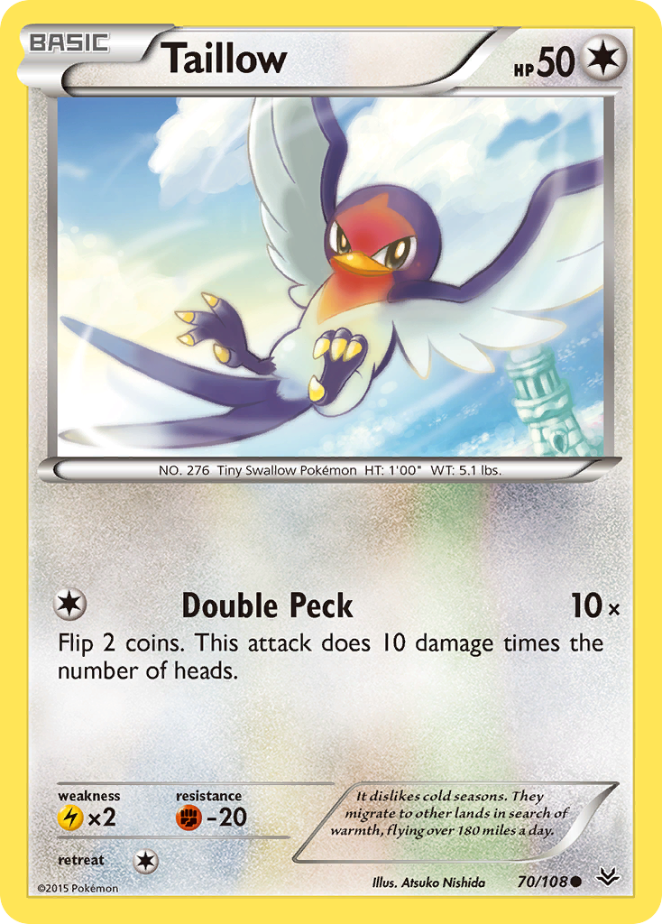 Taillow (70/108) [XY: Roaring Skies] | Exor Games New Glasgow