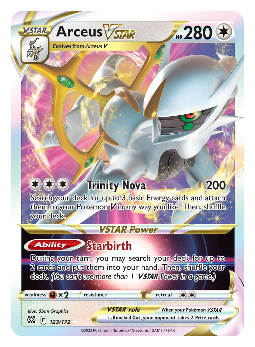 Arceus VSTAR (123/172) [Sword & Shield: Brilliant Stars] | Exor Games New Glasgow