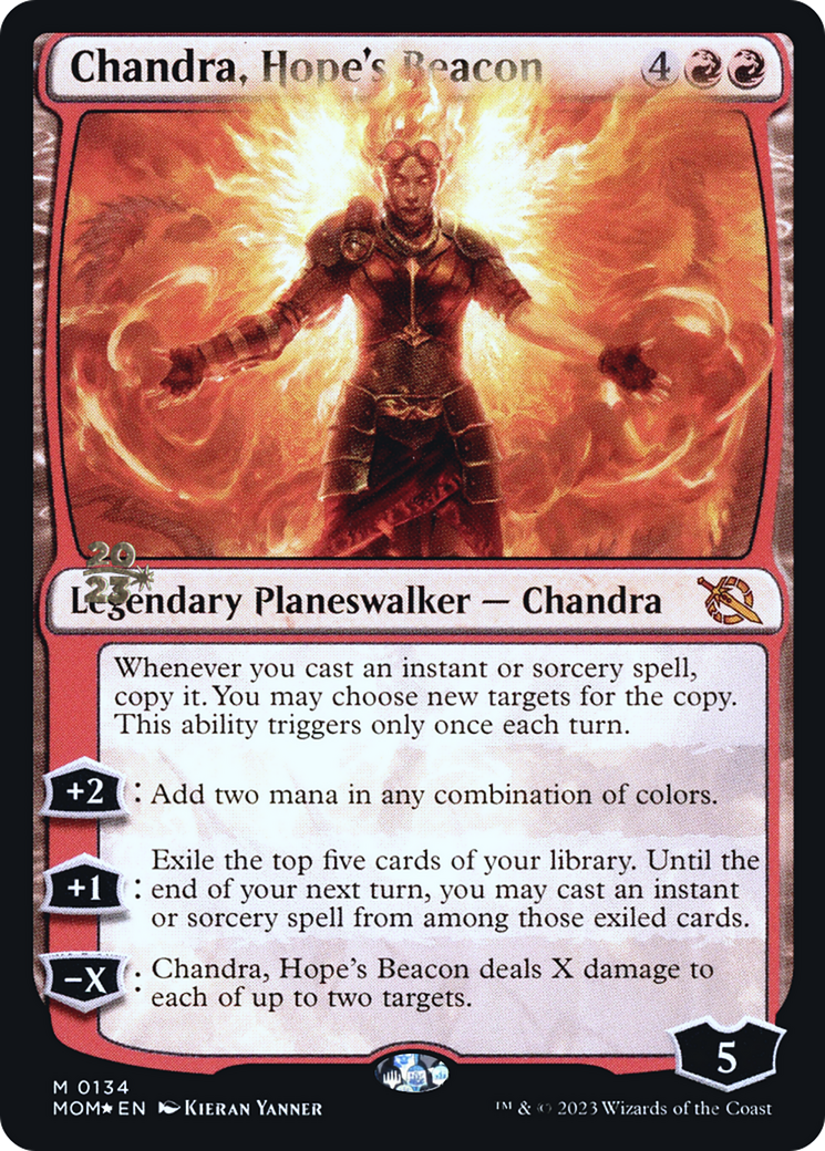 Chandra, Hope's Beacon [March of the Machine Prerelease Promos] | Exor Games New Glasgow