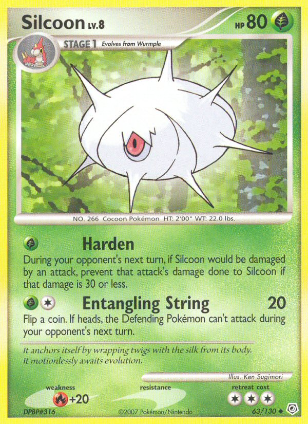 Silcoon (63/130) [Diamond & Pearl: Base Set] | Exor Games New Glasgow