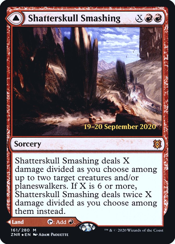 Shatterskull Smashing // Shatterskull, the Hammer Pass  [Zendikar Rising Prerelease Promos] | Exor Games New Glasgow