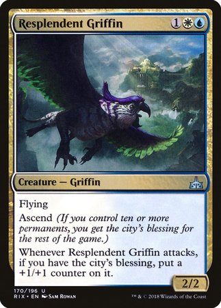 Resplendent Griffin [Rivals of Ixalan] | Exor Games New Glasgow