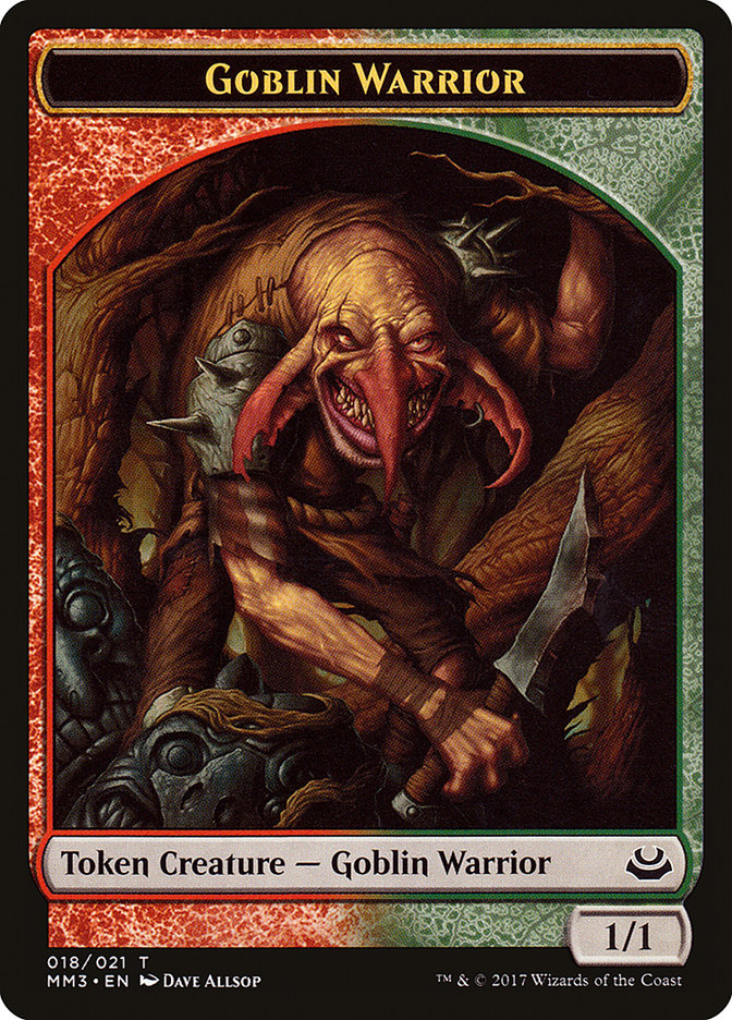 Goblin Warrior [Modern Masters 2017 Tokens] | Exor Games New Glasgow