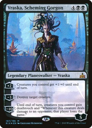 Vraska, Scheming Gorgon [Rivals of Ixalan] | Exor Games New Glasgow