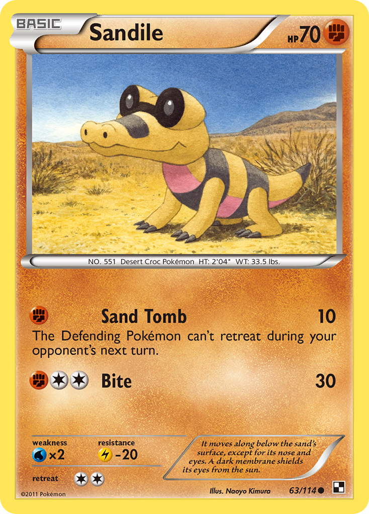 Sandile (63/114) [Black & White: Base Set] | Exor Games New Glasgow