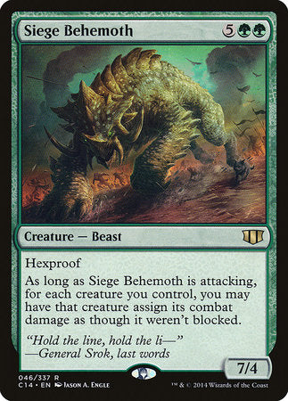 Siege Behemoth [Commander 2014] | Exor Games New Glasgow